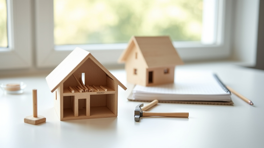 Intérieur d'une maison bien entretenue avec travaux de rénovation en cours